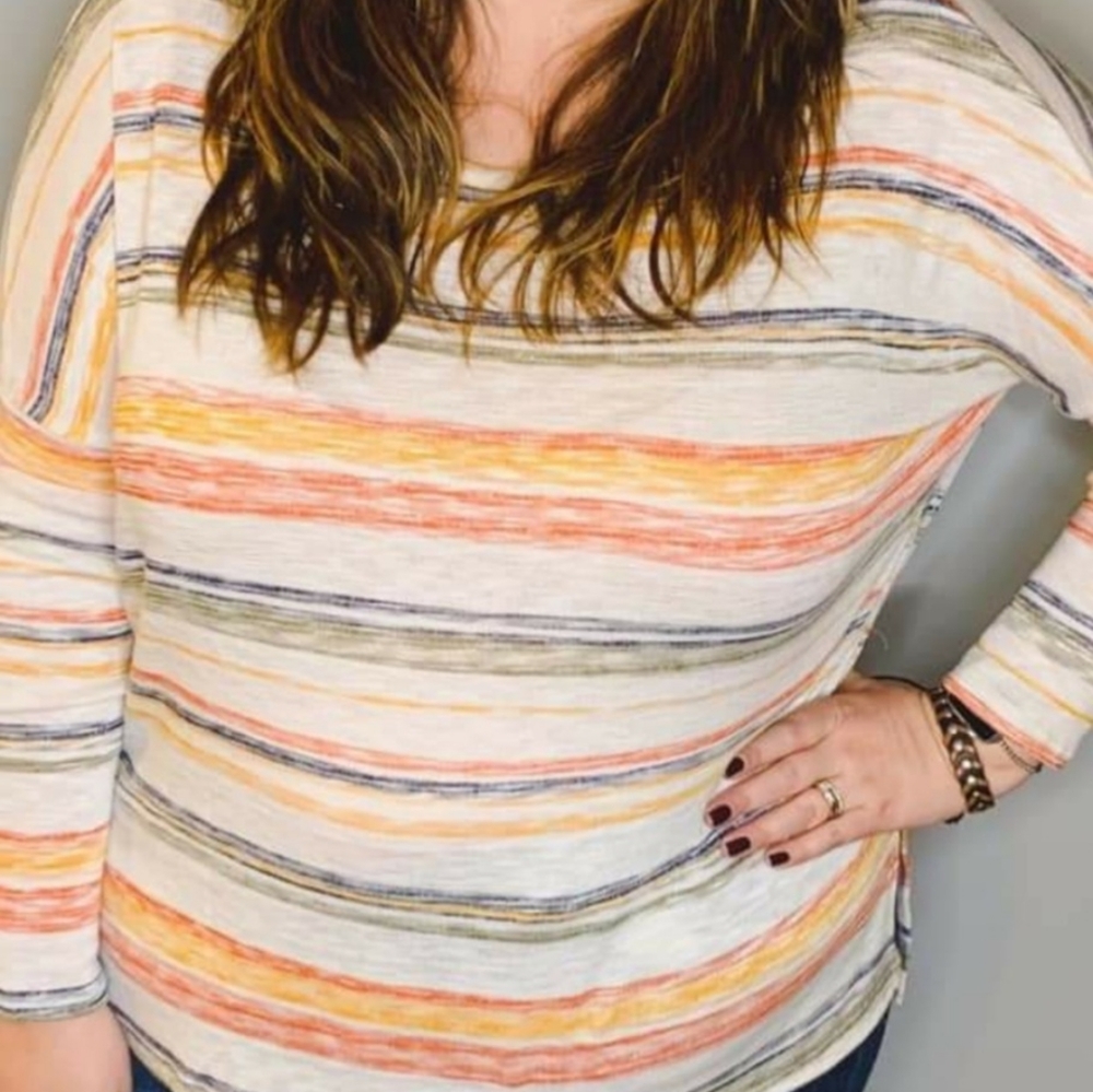 White Birch striped top
